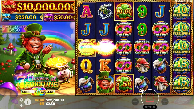 7 Clovers of Fortune slot screen 2