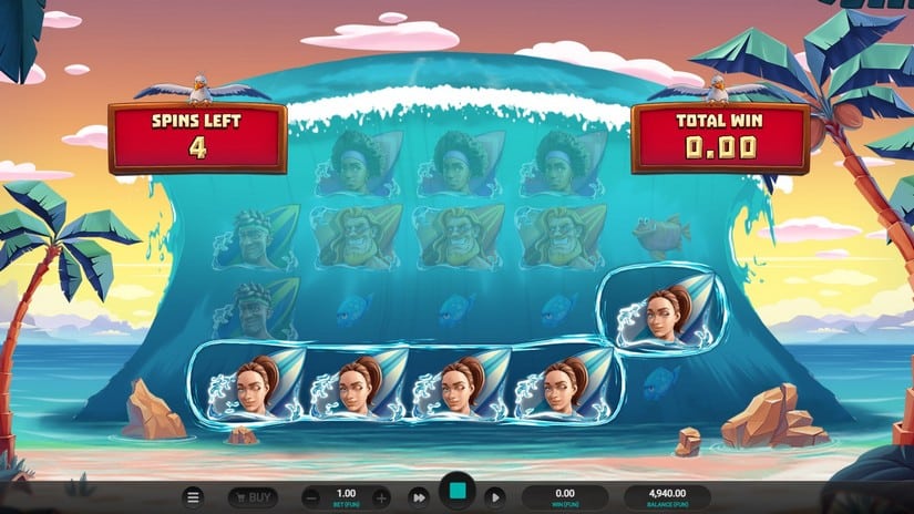 Cowabunga Dream Drop slot screen 4