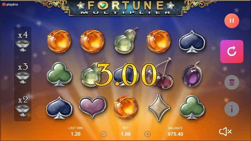Fortune Multiplier slot screen 1