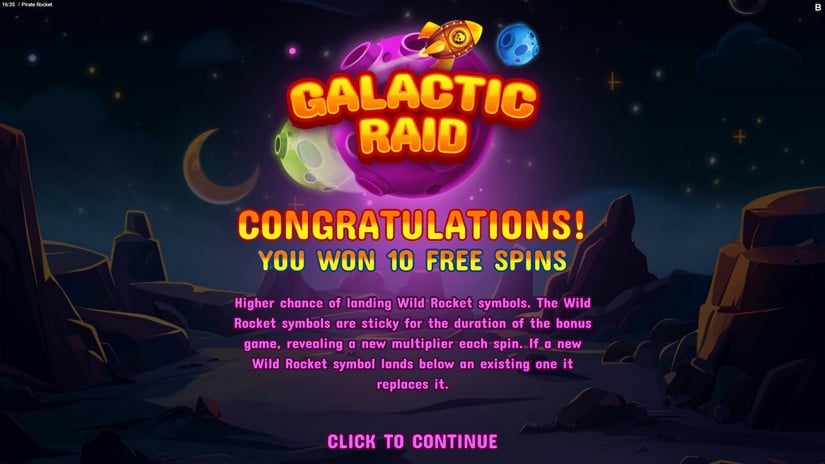 Pirate Rocket slot screen 6