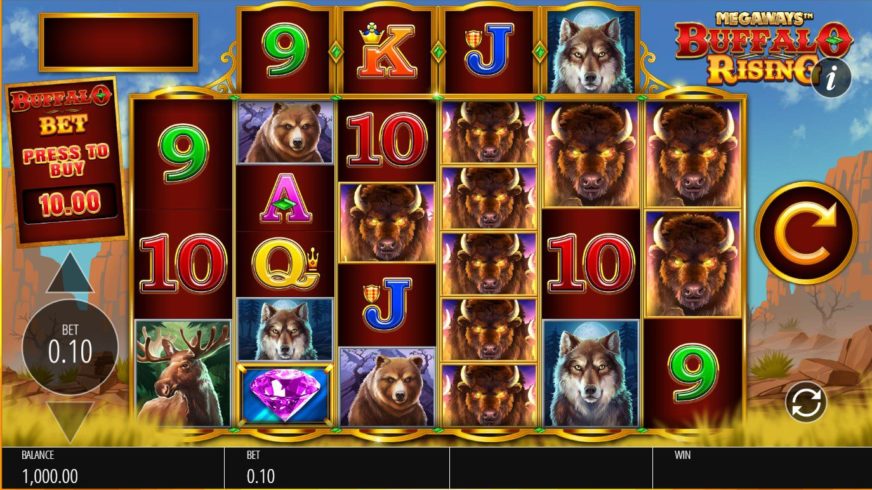 Buffalo Rising slot screen 2