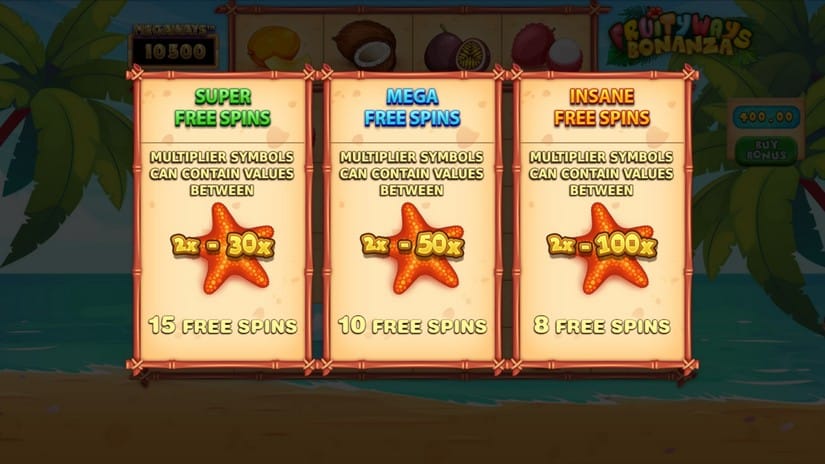 Fruityways Bonanza Megaways slot screen 4