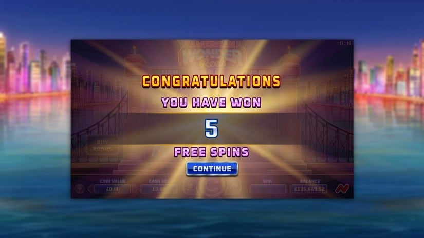 American Wonder Reels slot screen 3