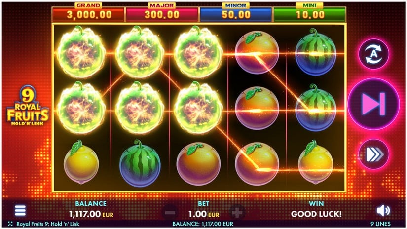 Royal Fruits 9: Hold ‘n’ Link slot screen 4