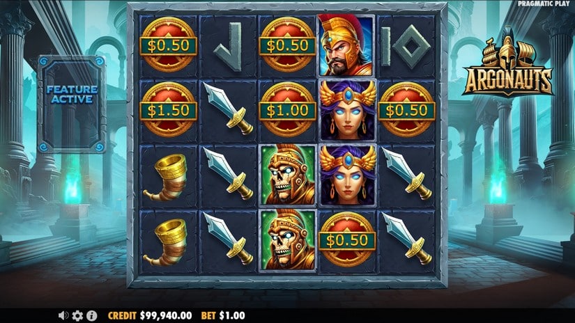 Argonauts slot screen 2