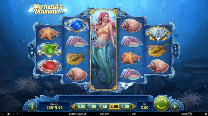 Mermaid’s Diamond slot screen 1
