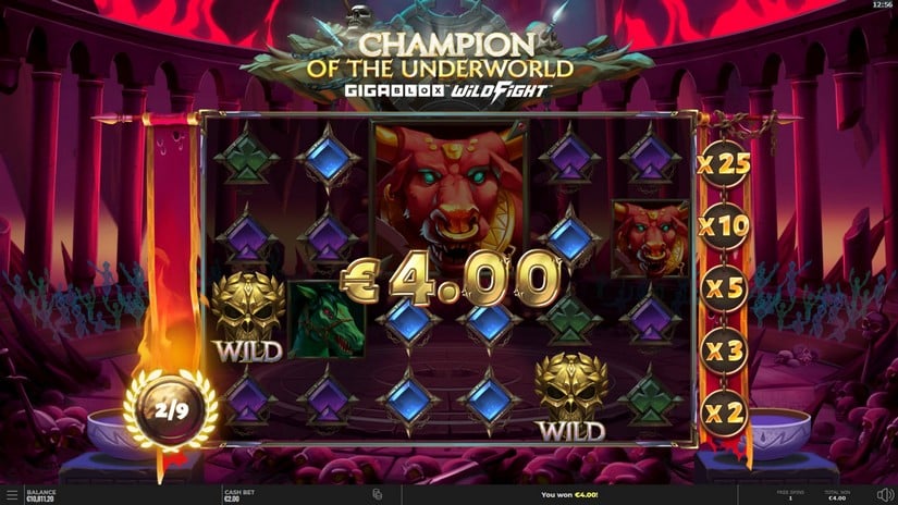 Champion of the Underworld slot screen 6