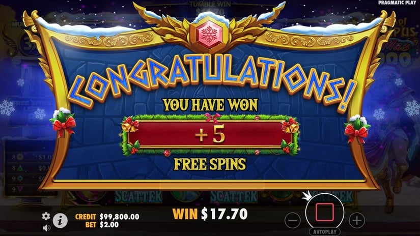 Gates of Olympus Xmas 1000 slot screen 5