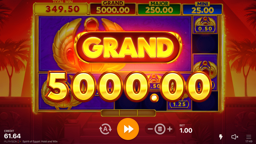 Spirit of Egypt: Hold and Win slot screen 10