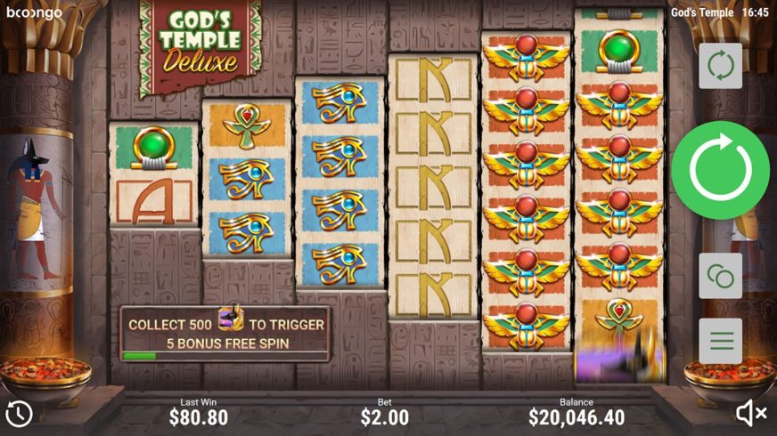 God’s Temple Deluxe slot screen 1
