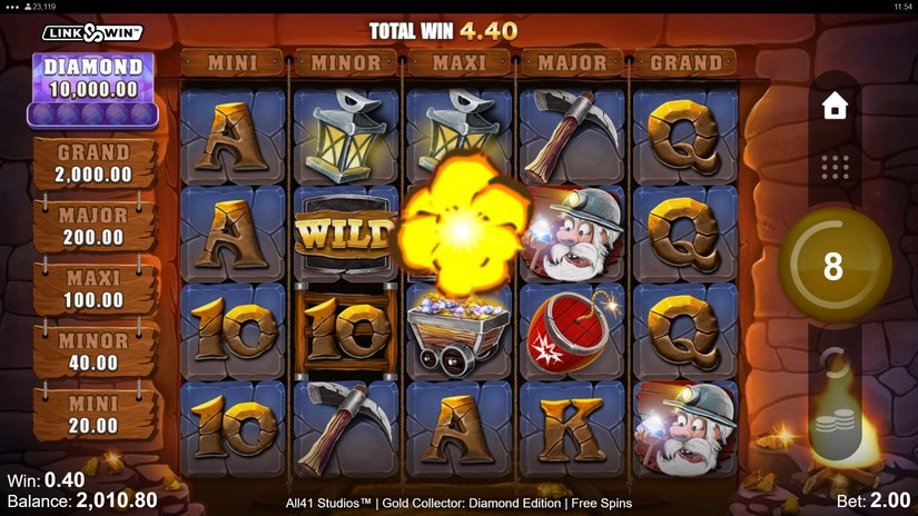 Gold Collector: Diamond Edition slot screen 5