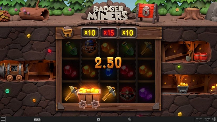 Badger Miners slot screen 3