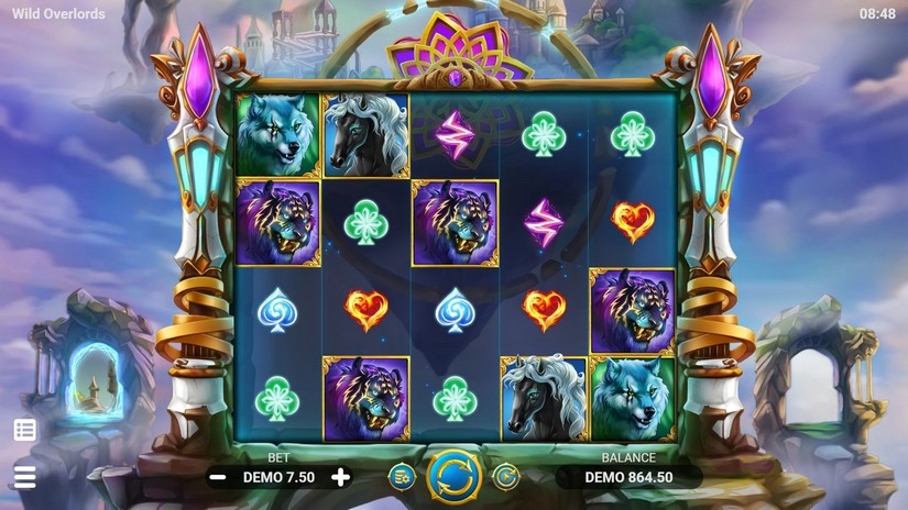 Wild Overlords slot screen 1