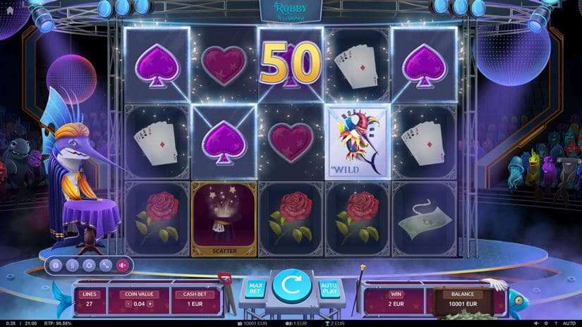 Robby the Illusionist slot screen 2