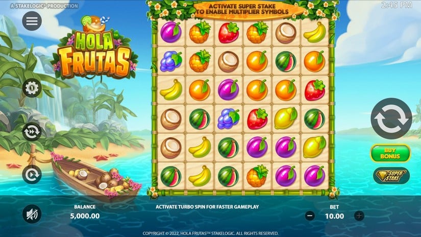 Hola Frutas slot screen 1