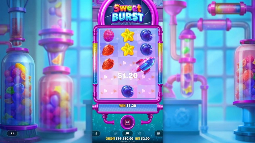 Sweet Burst slot screen 2