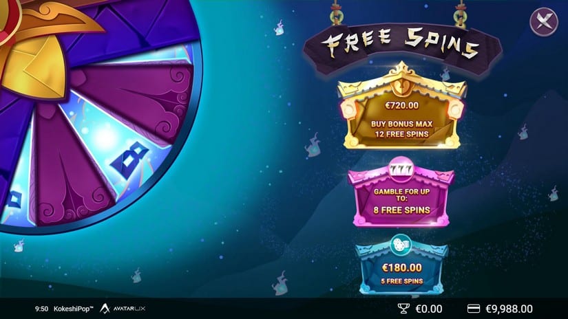 KokeshiPop slot screen 4