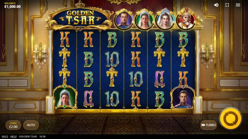 Golden Tsar slot screen 1