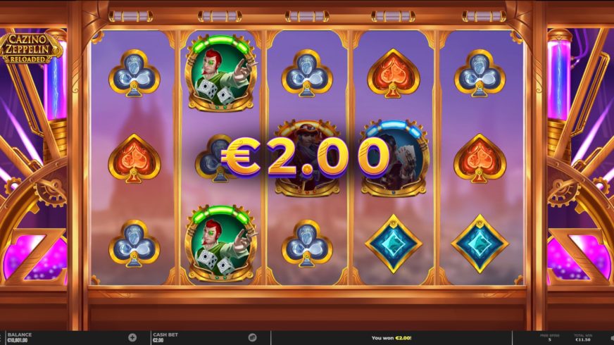 Cazino Zeppelin Reloaded slot screen 5