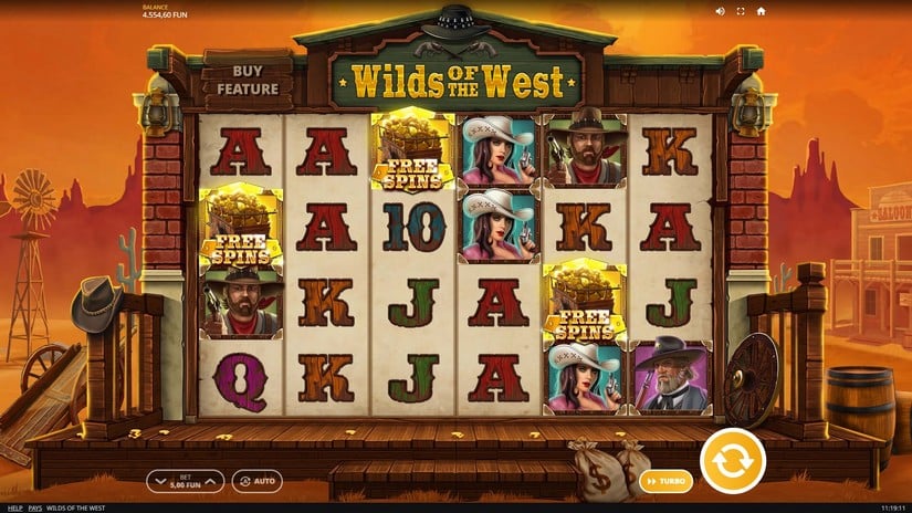 Wilds of the West slot screen 4