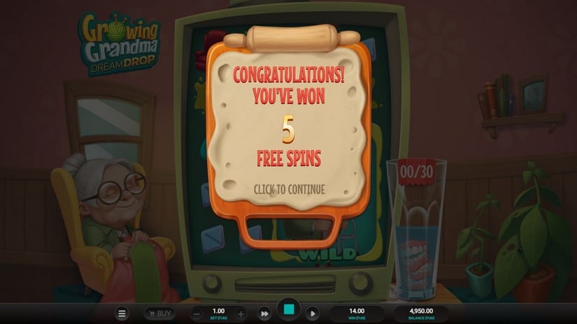 Growing Grandma Dream Drop slot screen 3