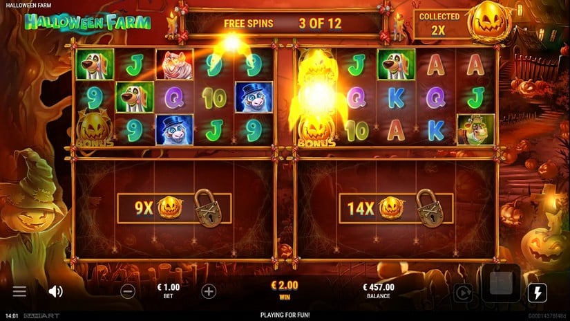 Halloween Farm slot screen 4