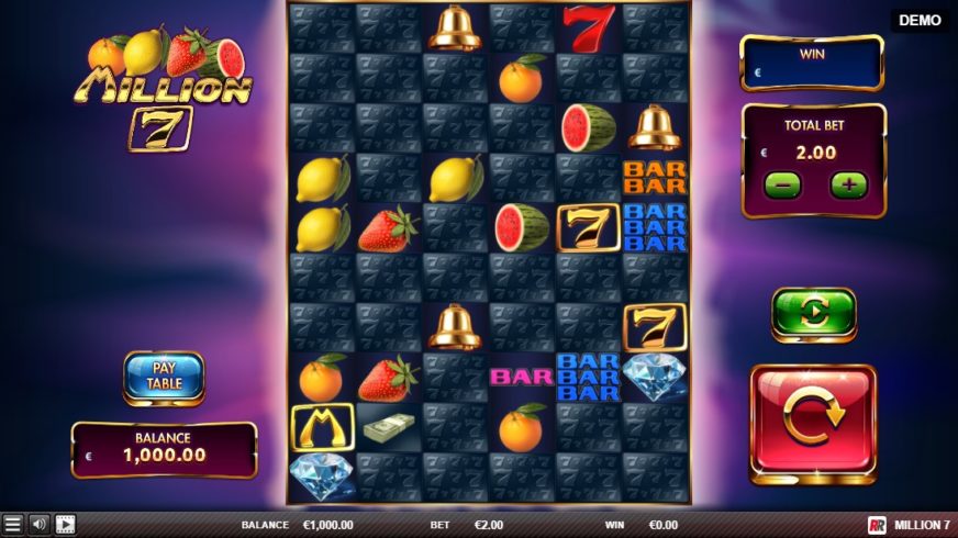 Million 7 slot screen 1