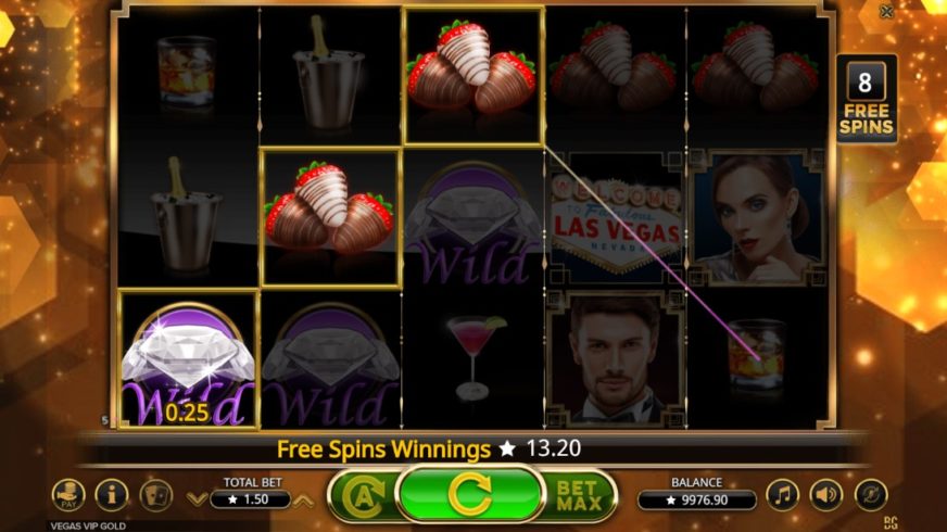 Vegas VIP Gold slot screen 5