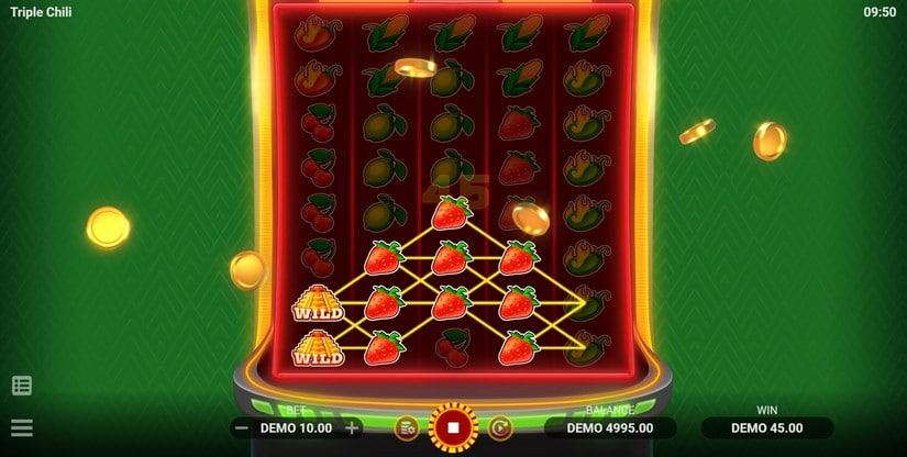 Triple Chili slot screen 2
