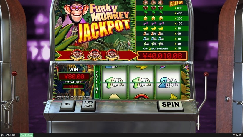 Funky Monkey slot screen 2
