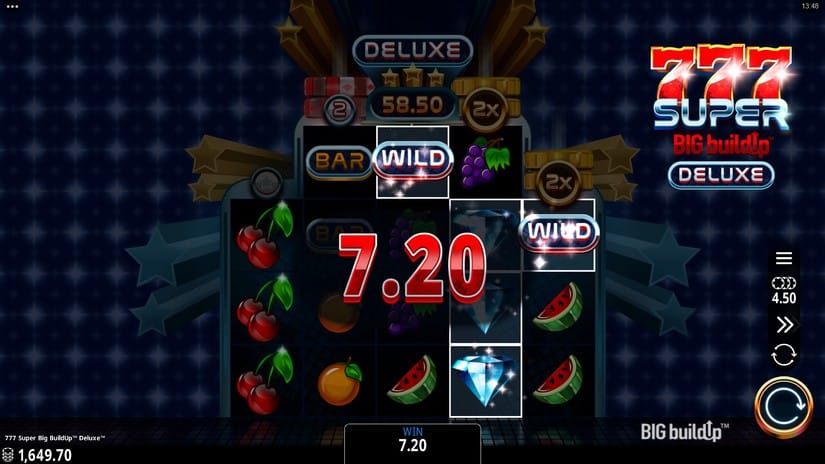 777 Super BIG BuildUp Deluxe slot screen 2