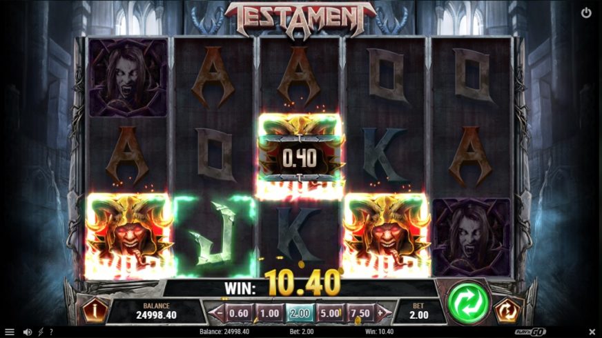 Testament slot screen 2