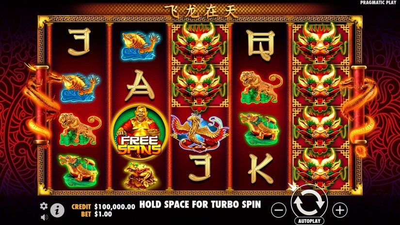 Lucky Dragons slot screen 1
