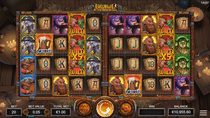 Brawl At The Red Cap Inn slot screen 5