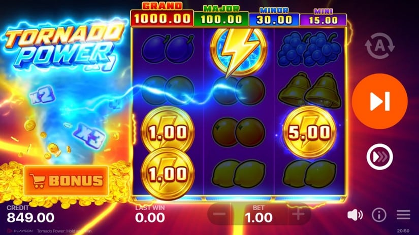 Tornado Power: Hold and Win slot screen 2