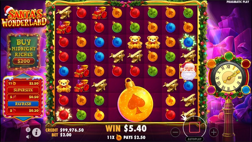 Santa’s Wonderland slot screen 5