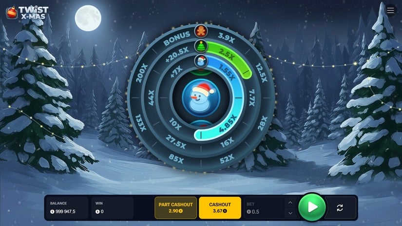 Twist X-mas slot screen 2
