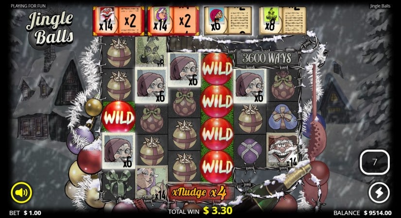 Jingle Balls slot screen 6