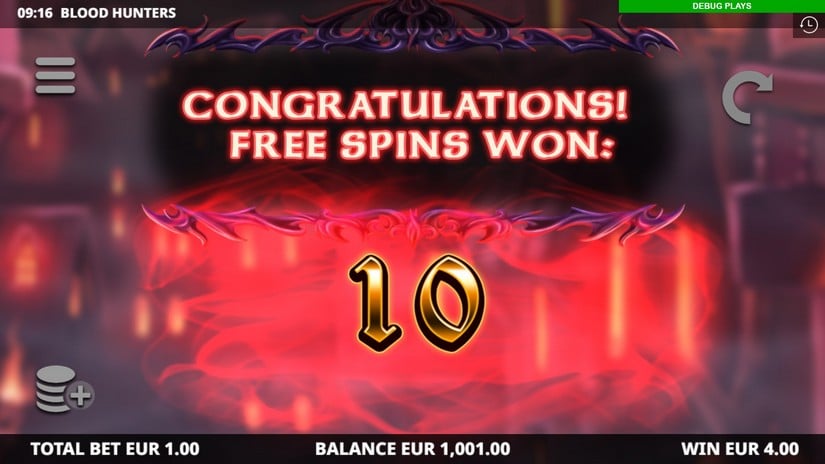 Blood Hunters slot screen 3