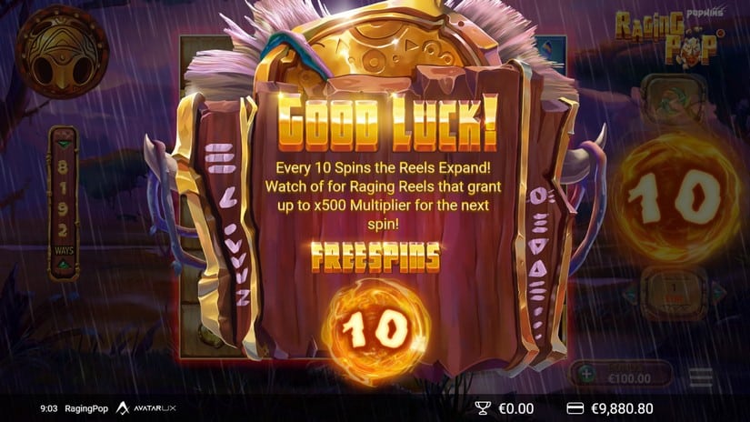 RagingPop slot screen 5