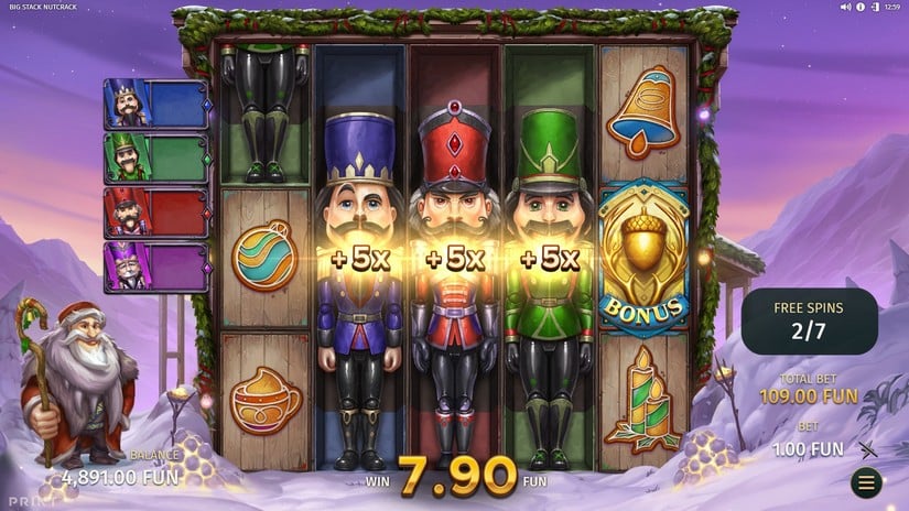 Big Stack Nutcrack slot screen 3