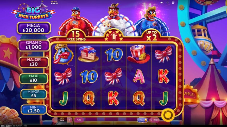 Big Rich Turkeys slot screen 1