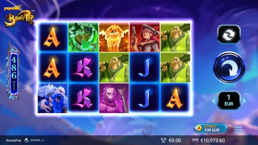 BountyPop slot screen 1