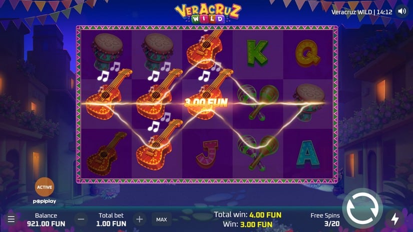 Veracruz Wild slot screen 4