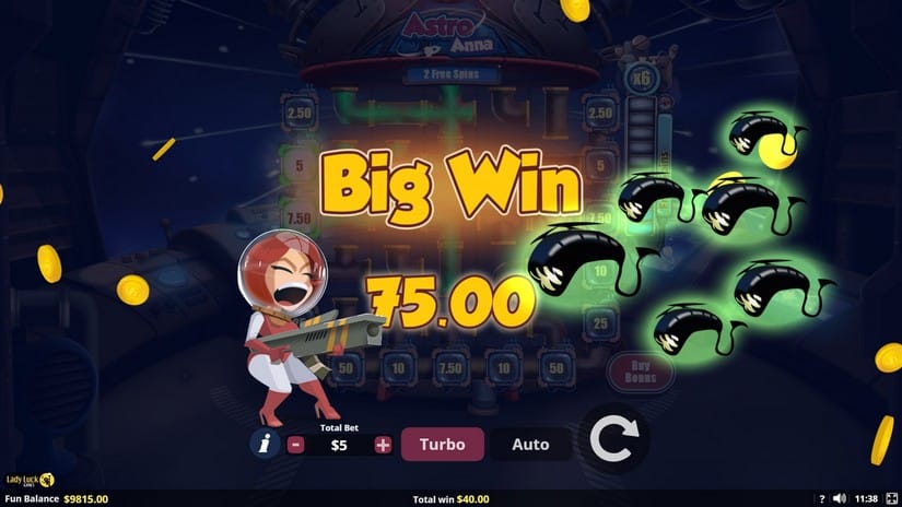 Astro Anna slot screen 7