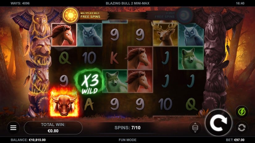Blazing Bull 2 Mini-Max slot screen 4