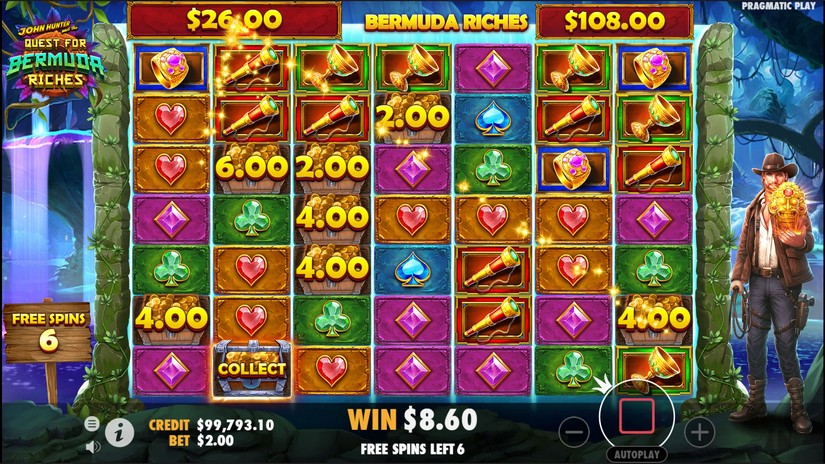 John Hunter and the Quest for Bermuda Riches slot screen 4