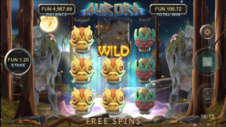 Aurora slot screen 5