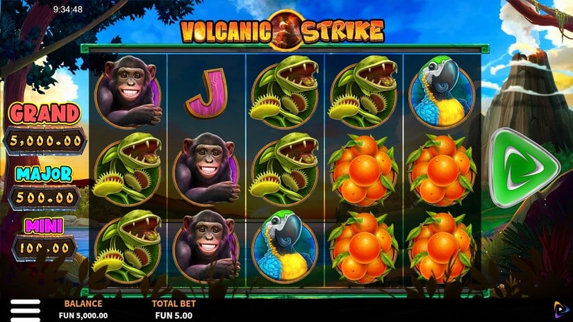 Volcanic Strike slot screen 1