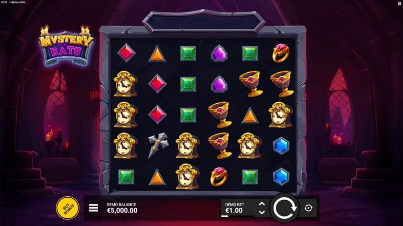 Mystery Bats slot screen 1